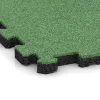 Detailaufnahme der Randausprägung von WARCO-Produkt 4260, Fitnessmatte Premium 2 cm, Format 306 x 306 x 20 mm, Farbe Blassgrün.