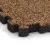 Detailaufnahme der Randausprägung von WARCO-Produkt 4274, Sportboden – fugenlos, Format 306 x 306 x 30 mm, Farbe Terra Cotta.