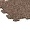 Detailaufnahme der Randausprägung von WARCO-Produkt 0887, Fitnessboden Kompakt, Format 485 x 485 x 8 mm | 0,235 m², Farbe Bast & Borke.