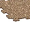 Detailaufnahme der Randausprägung von WARCO-Produkt 0895, Fitnessboden Kompakt, Format 485 x 485 x 8 mm | 0,235 m², Farbe Rattan Lounge.