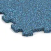 Detailaufnahme der Randausprägung von WARCO-Produkt 0968, Fitnessboden Kompakt, Format 485 x 485 x 16 mm | 0,235 m², Farbe Atlantik.