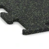 Detailaufnahme der Randausprägung von WARCO-Produkt 6979, Fitness Performance Elite Trainingsboden, Format 100 x 100 x 2 cm | 1,00 m², Farbe Leicht Grün Gesprenkelt.