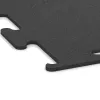 Detailaufnahme der Randausprägung von WARCO-Produkt 3749, Fitness Performance Elite Trainingsboden, Format 500 x 500 x 10 mm, Farbe Anthrazit.