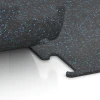 Detailaufnahme der Randausprägung von WARCO-Produkt 3766, Fitness Performance Elite Trainingsboden, Format 50 x 50 x 1 cm | 0,25 m², Farbe Leicht Blau Gesprenkelt.