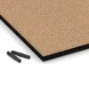 Detailaufnahme der Randausprägung von WARCO-Produkt 6219, Fallschutzplatten, Format 500 x 500 x 30 mm, Farbe Sandbeige.