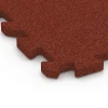 Detailaufnahme der Randausprägung von WARCO-Produkt 6989, Ballspielplatte, Format 50 x 50 x 3 cm | 0,25 m², Farbe Ziegelrot.