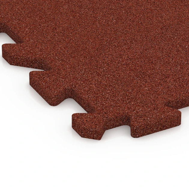 Detailaufnahme der Randausprägung von WARCO-Produkt 6410, Balkonboden, Format 50 x 50 x 2 cm | 0,25 m², Farbe Ziegelrot.