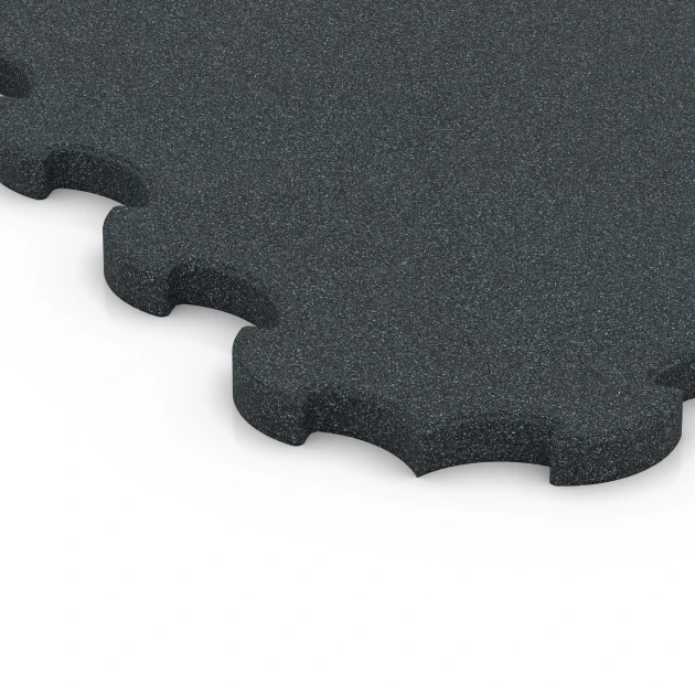 Detailaufnahme der Randausprägung von WARCO-Produkt 7084, Hunde-Bodenschutzmatte, Format 102,5 x 102,5 x 3 cm | 1,05 m², Farbe Anthrazit.