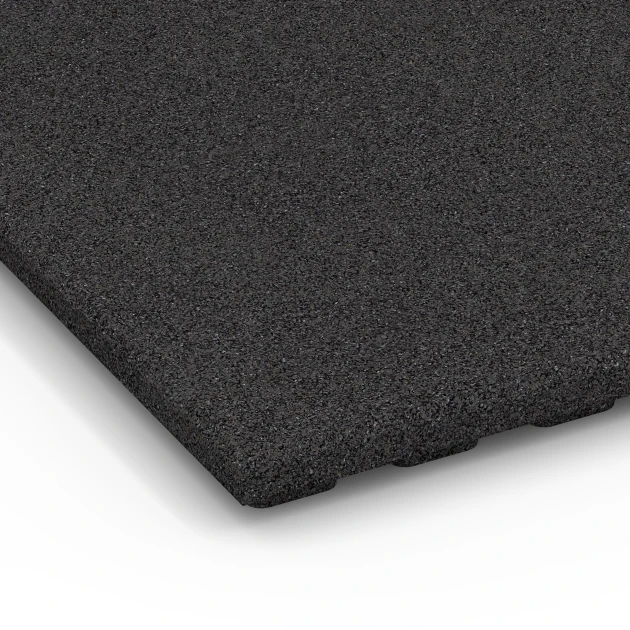 Detailaufnahme der Randausprägung von WARCO-Produkt 6383, Stallmatte Komfort, Format 100 x 100 x 4 cm, Farbe Anthrazit.