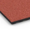 Detailaufnahme der Randausprägung von WARCO-Produkt 6390, Stallmatte Luxus, Format 100 x 50 x 4,5 cm | 0,50 m², Farbe Ziegelrot.
