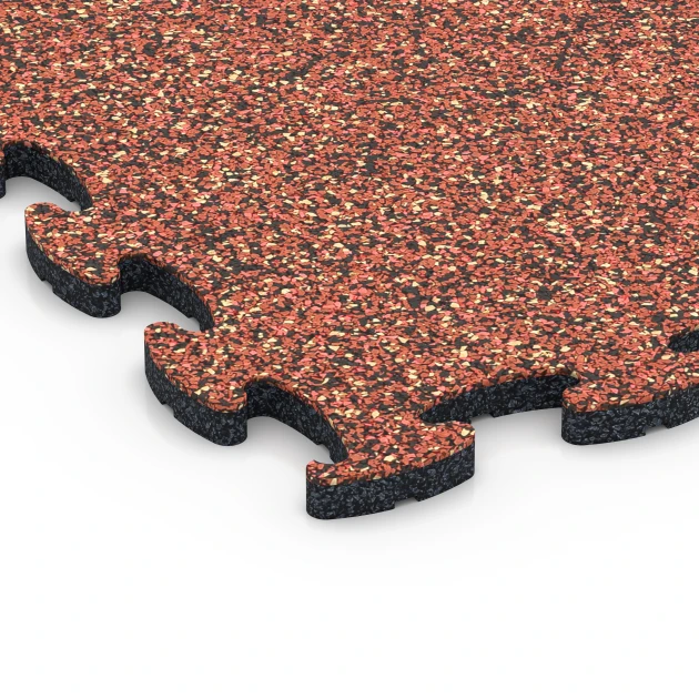 Detailaufnahme der Randausprägung von WARCO-Produkt 6764, Poolumrandung, Format 44,6 x 44,6 x 1,8 cm, Farbe Feuersglut.
