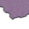 Detailaufnahme der Randausprägung von WARCO-Produkt 6810, Hundesportboden, Format 97,1 x 97,1 × 1,8 cm, Farbe Lavendel.