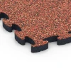 Detailaufnahme der Randausprägung von WARCO-Produkt 6881, Fitness Max Floor System, Format 44,6 x 44,6 × 2,8 cm, Farbe Feuersglut.
