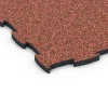 Detailaufnahme der Randausprägung von WARCO-Produkt 6854, Fitness Active Floor System, Format 97,1 x 97,1 x 2,8 cm, Farbe Feuersglut.