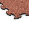 Detailaufnahme der Randausprägung von WARCO-Produkt 6890, Fitness Max Floor System, Format 98 x 98 x 2,8 cm, Farbe Feuersglut.