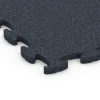 Detailaufnahme der Randausprägung von WARCO-Produkt 6960, Fitness Premium Boden, Format 45,9 x 45,9 x 1,8, Farbe Anthrazit.