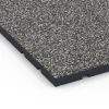 Detailaufnahme der Randausprägung von WARCO-Produkt 7132, Outdoor-Fitnessboden, Format 60 x 60 x 3 cm | 0,36 m², Farbe Dunkelgrauer Granit.