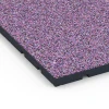 Detailaufnahme der Randausprägung von WARCO-Produkt 7137, Outdoor-Fitnessboden, Format 60 x 60 x 3 cm | 0,36 m², Farbe Lavendel.