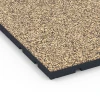 Detailaufnahme der Randausprägung von WARCO-Produkt 7140, Outdoor-Fitnessboden, Format 60 x 60 x 3 cm | 0,36 m², Farbe Rattan Lounge.