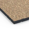 Detailaufnahme der Randausprägung von WARCO-Produkt 7144, Outdoor-Fitnessboden, Format 60 x 60 x 4 cm | 0,36 m², Farbe Terra Cotta.