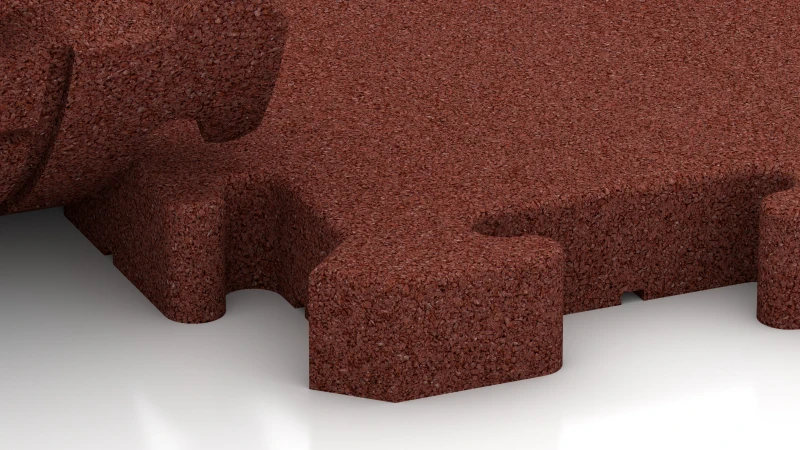 Puzzleverbindung mit leicht gerundeter Fase