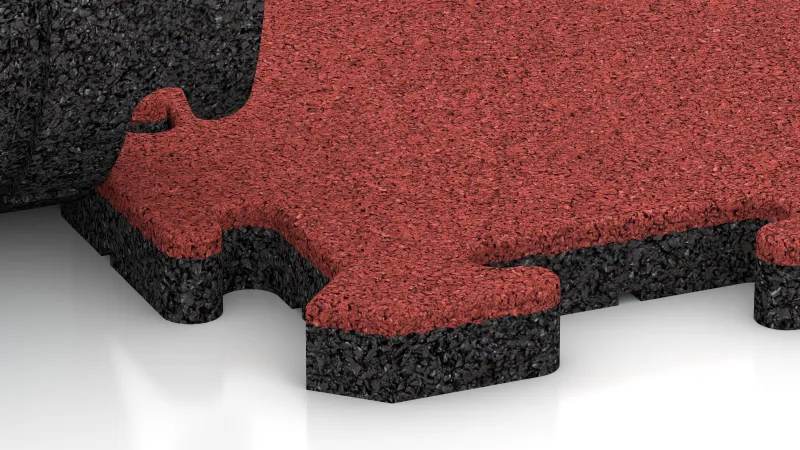 Puzzleverbindung mit leicht gerundeter Fase