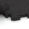 Großaufnahme vom Verbindungssystem von WARCO-Boden 5072 - Randplatte im Farbdesign Anthrazit. Abmessungen 1000 x 485 x 30 mm.