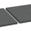 Großaufnahme vom Verbindungssystem von WARCO-Boden 0535 - Balkonfliese 2,5 cm im Farbdesign Schiefergrau. Abmessungen 500 x 500 x 25 mm.