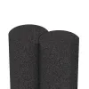 Großaufnahme vom Verbindungssystem von WARCO-Boden 2554 - Gummi-Palisade im Farbdesign Anthrazit. Abmessungen ø250 x 400 mm.