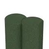 Großaufnahme vom Verbindungssystem von WARCO-Boden 2552 - Gummi-Palisade im Farbdesign Grasgrün. Abmessungen ø250 x 400 mm.
