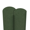 Großaufnahme vom Verbindungssystem von WARCO-Boden 2564 - Gummi-Palisade im Farbdesign Grasgrün. Abmessungen ø250 x 800 mm.