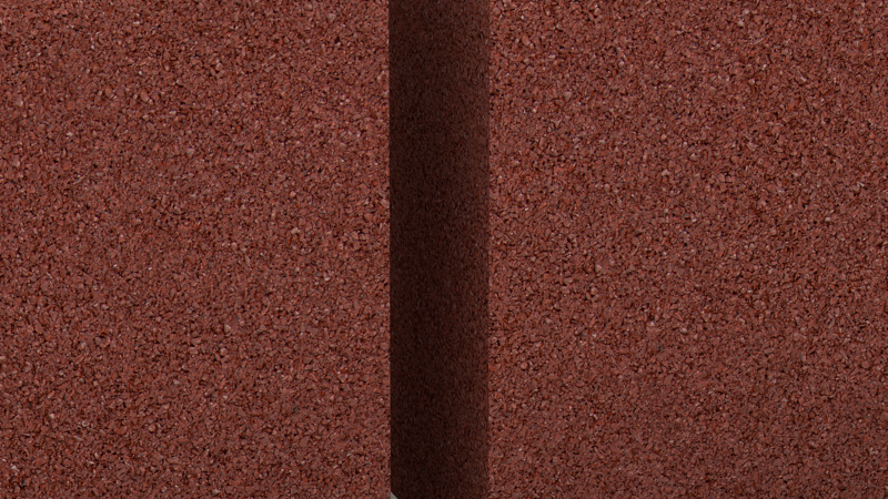 Betonfundament mit Rückenstütze