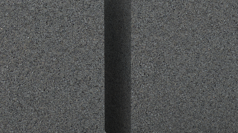 Betonfundament mit Rückenstütze