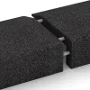Großaufnahme vom Verbindungssystem von WARCO-Boden 2607 - Mauerabdeckung im Farbdesign Anthrazit. Abmessungen 1000 x 400 x 50/150 mm.