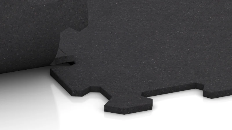 Ausgeschnittene Puzzleverbindung ohne Fase