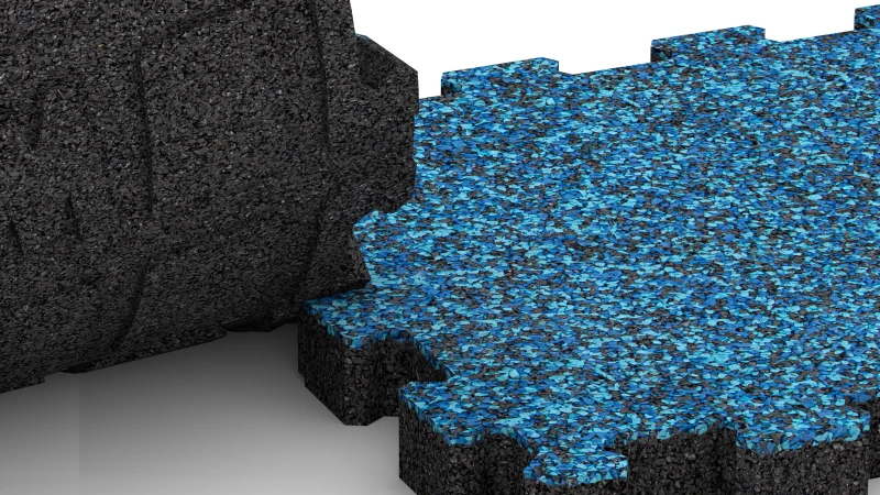 Ausgeschnittene Puzzleverbindung ohne Fase