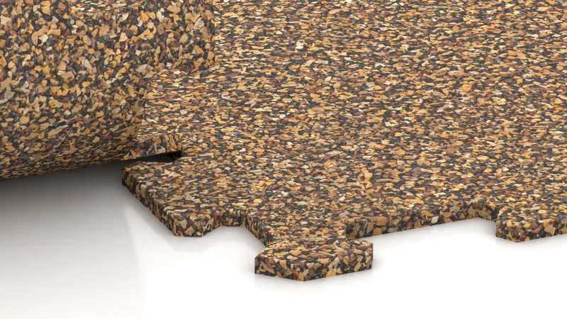 Ausgeschnittene Puzzleverbindung ohne Fase