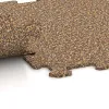Großaufnahme vom Verbindungssystem von WARCO-Boden 0895 - Fitnessboden Kompakt im Farbdesign Rattan Lounge. Abmessungen 485 x 485 x 8 mm | 0,235 m².