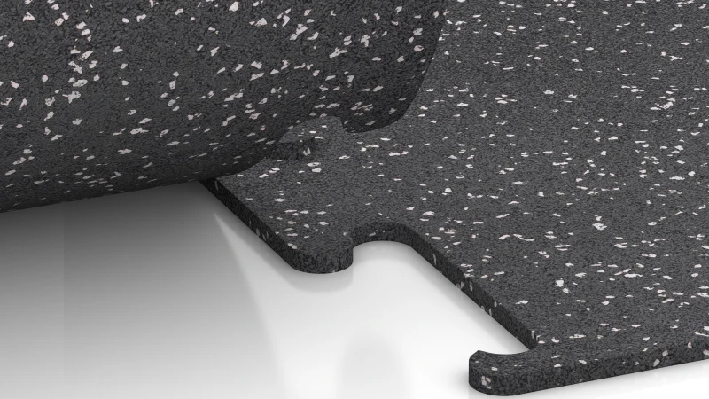 Ausgeschnittene Puzzleverbindung ohne Fase