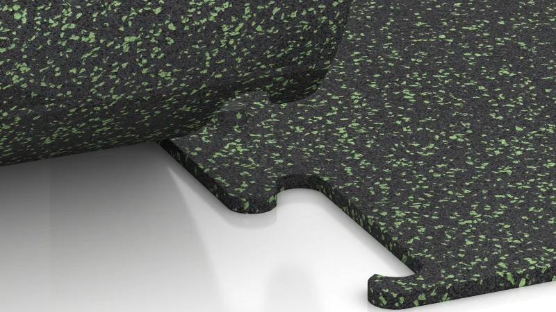 Ausgeschnittene Puzzleverbindung ohne Fase