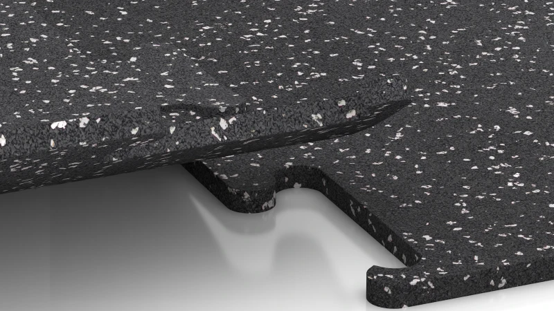 Ausgeschnittene Puzzleverbindung ohne Fase