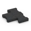 Großaufnahme vom Verbindungssystem von WARCO-Boden 3844 - Pflasterstein im Farbdesign Anthrazit. Abmessungen 20 × 16,5 × 4,3 cm | 25 m².