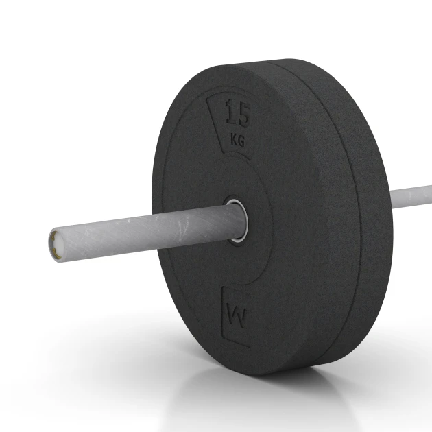 Großaufnahme vom Verbindungssystem von WARCO-Boden 6088 - Bumper Plate Slim im Farbdesign Anthrazit. Abmessungen 15 kg | ø 45,4 x 5,85 cm.