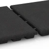 Großaufnahme vom Verbindungssystem von WARCO-Boden 6135 - Fallschutzplatte – 170 cm im Farbdesign Anthrazit. Abmessungen 50 x 50 x 4,8 cm.