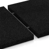 Großaufnahme vom Verbindungssystem von WARCO-Boden 6171 - Fallschutzplatten im Farbdesign Anthrazit. Abmessungen 50 x 50 x 4,5 cm.