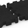 Großaufnahme vom Verbindungssystem von WARCO-Boden 6309 - Fallschutz-Puzzlematte im Farbdesign Anthrazit. Abmessungen 50 x 50 x 6 cm | 0,25 m².