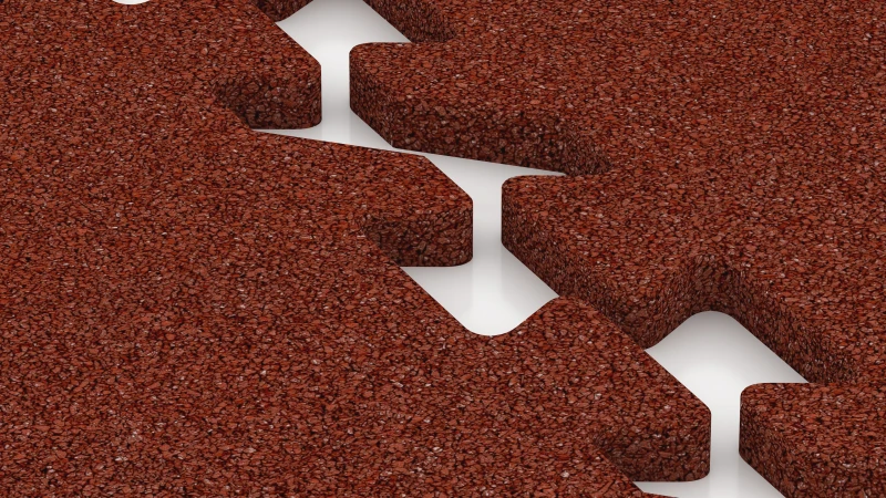 Puzzleverbindung mit leicht gerundeter Fase