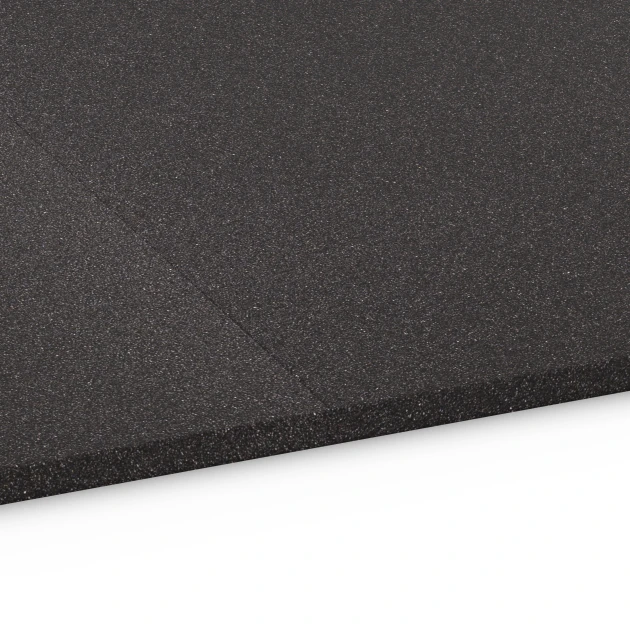 Großaufnahme vom Verbindungssystem von WARCO-Boden 6657 - Funktionsplatte Kl. 2 im Farbdesign Anthrazit. Abmessungen 104 x 104 x 1,8 cm.