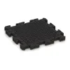Aufsicht auf die Unterseite, also die Bodenseite von WARCO-Formteil 2940 - Fitness-Bodenschutzmatte im Format 500 x 500 x 40 mm.