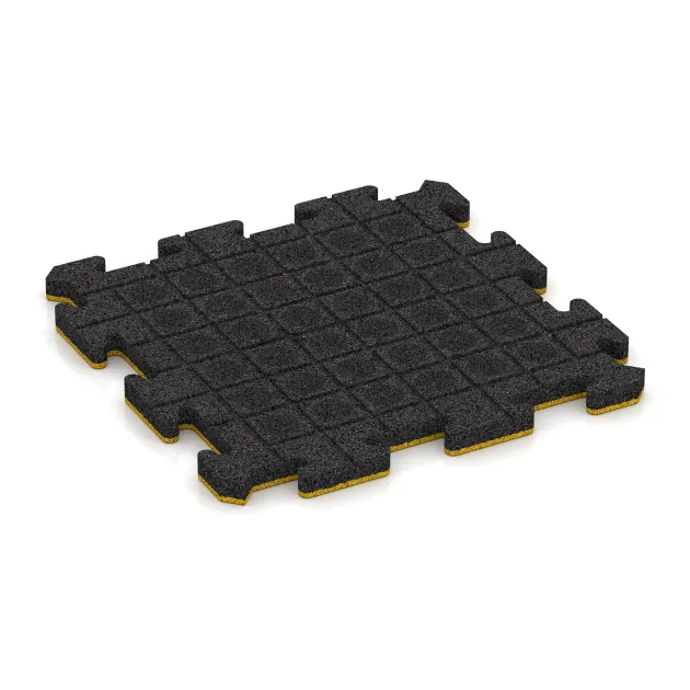 Aufsicht auf die Unterseite, also die Bodenseite von WARCO-Formteil 5293 - Poolfliese im Format 500 x 500 x 30 mm.